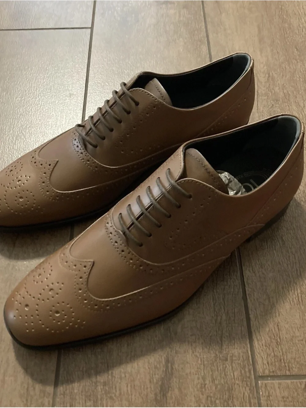 TOD’S Men Bucature Fondo Cuoio RP Brown Sz 6
